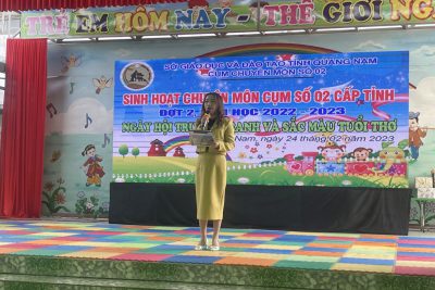 Cụm chuyên môn số 2 cấp học Mầm non tỉnh Quảng Nam tổ chức sinh hoạt chuyên môn đợt 02 với hoạt động “ Ngày hội truyện tranh và sắc màu tuổi thơ”