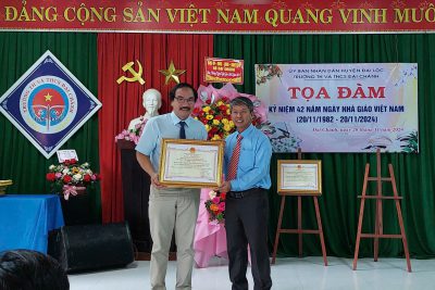 TRƯỜNG TH&THCS ĐẠI CHÁNH TỔ CHỨC BUỔI TỌA ĐÀM KỶ NIỆM 42 NĂM NGÀY NHÀ GIÁO VIỆT NAM 20/11/1982 – 20/11/2024