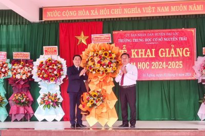 TRƯỜNG THCS NGUYỄN TRÃI  TỔ CHỨC LỄ KHAI GIẢNG NĂM HỌC 2024 – 2025