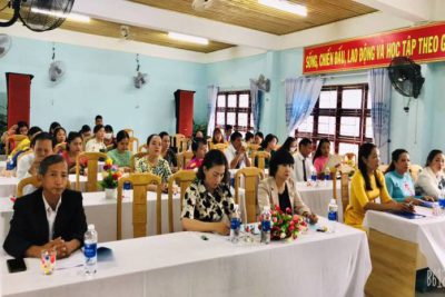 Trường THCS Nguyễn Huệ tổ chức Hội nghị Cán bộ, viên chức, đoàn viên Công đoàn năm học 2022-2023