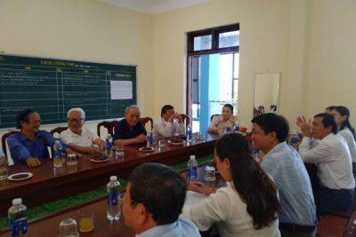 Nguyên Lãnh đạo Sở GDĐT tỉnh Quảng Nam-Đà Nẵng và thành phố Đà Nẵng về thăm Trường THCS Nguyễn Trãi
