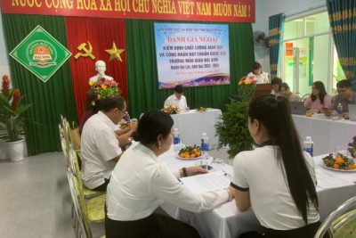 Sở GD&ĐT tỉnh Quảng Nam về kiểm tra kiểm định chất lượng giáo dục và công nhận trường chuẩn Quốc gia tại Trường Mẫu giáo Đại Sơn