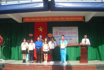 Trường THCS Nguyễn Trãi tổ chức khai giảng và Phát động chủ đề công tác Đội năm học 2022-2023