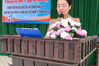 Trường THCS Trần Phú tổ chức chuyên đề với chủ đề “Tuyên truyền Luật bình đẳng giới- Giới dục giới tính và chăm sóc sức khoẻ vị thành niên”