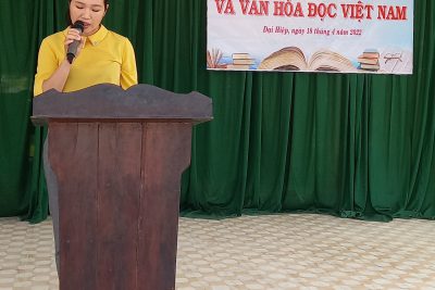 Trường THCS Trần Phú tổ chức hiện Ngày Sách và Văn hóa đọc Việt Nam năm 2022